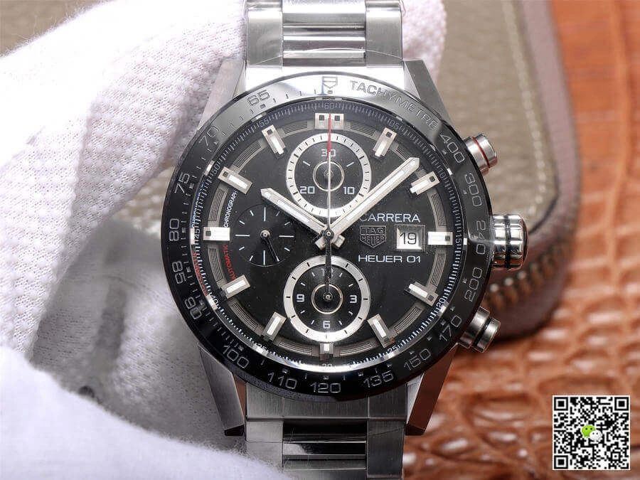 TAG Heuer Carrera CAR201Z.BA0714 XF Factory 1:1 Best Edition Replica Watch Black Bezel